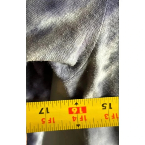 XCVI Art to Wear Asymmetrical Cotton Blend Dress Tie Dye Blue Gray White Sz XS/S - Picture 3 of 7